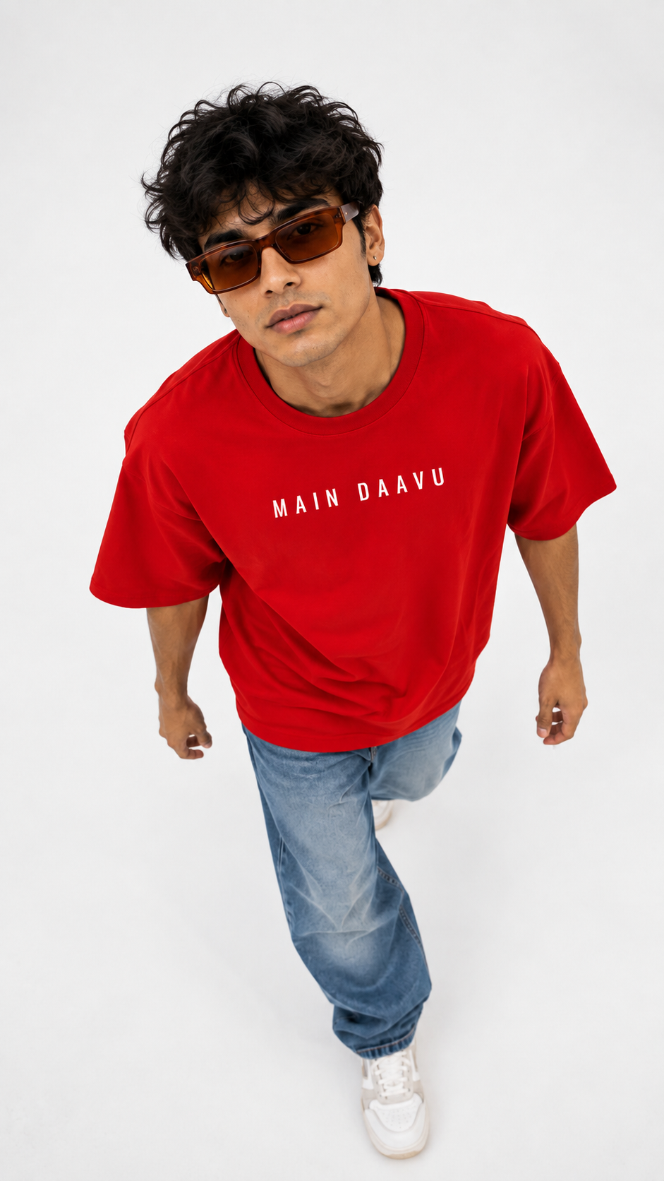 Main Daavu sample garment in Red