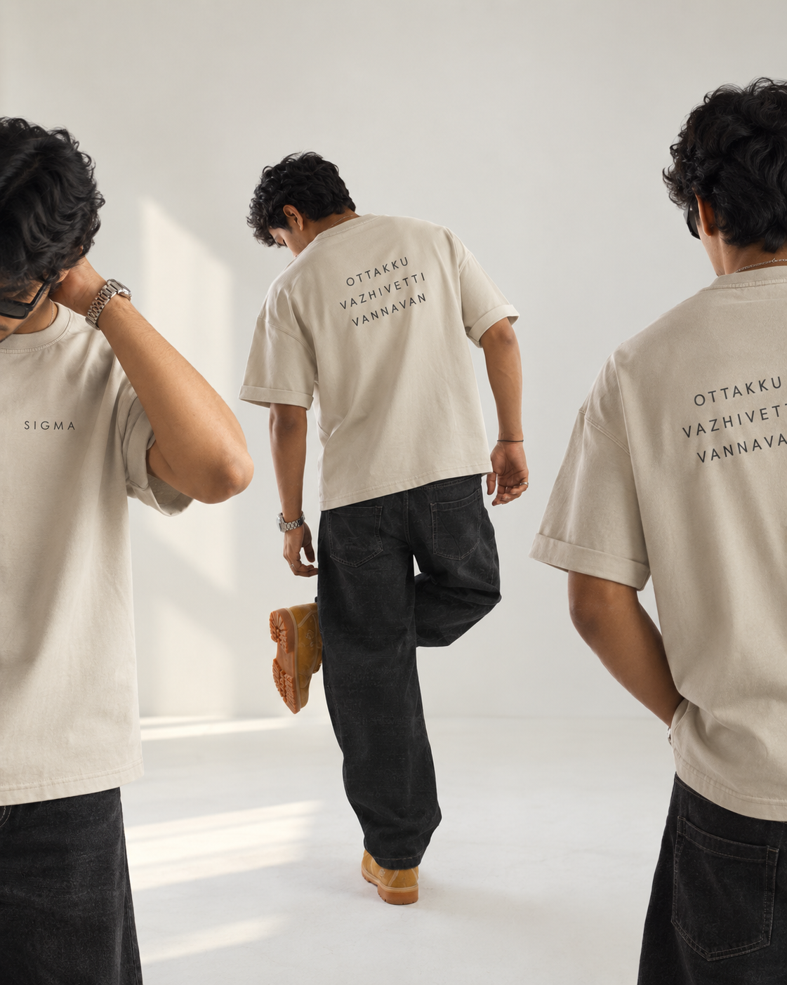 Ottakku Vazhivetti Vannavan sample garment in Ivory
