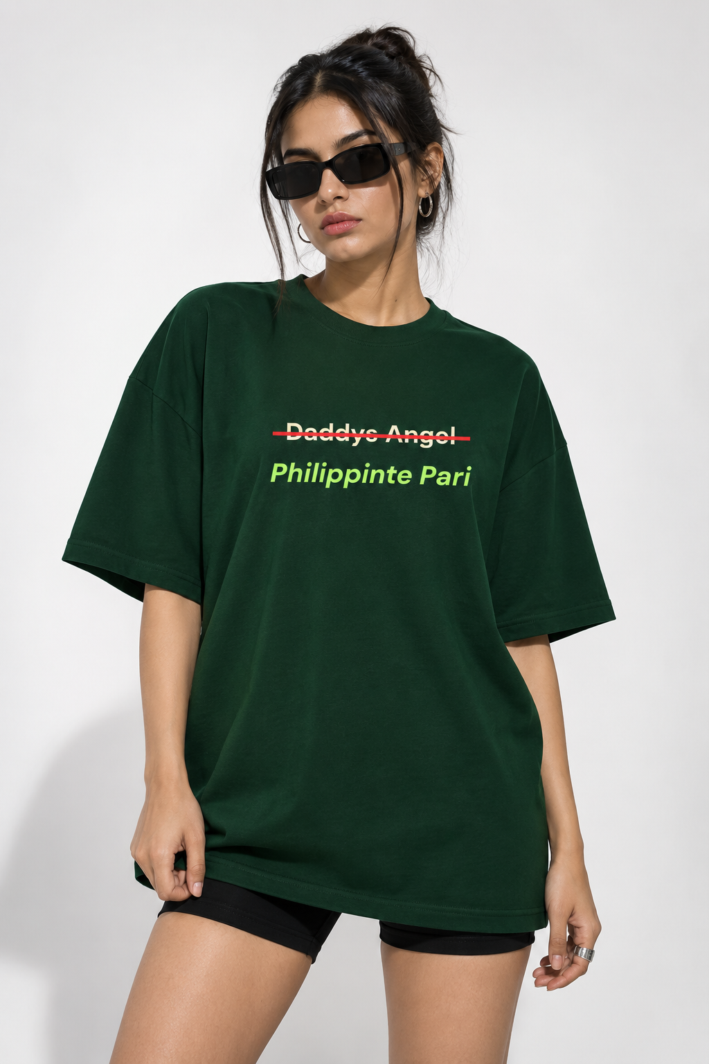 Philippinte Pari sample garment in Forest Green