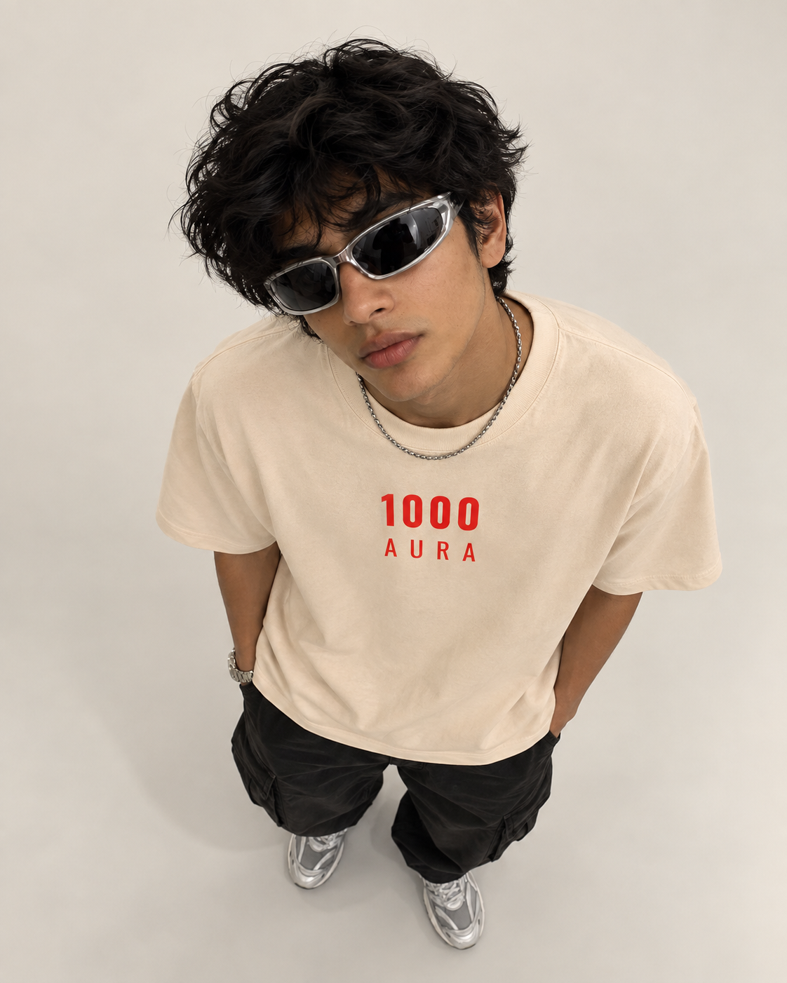 1000 Aura sample garment in Ivory